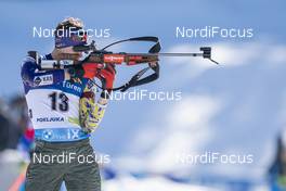 17.02.2021, Pokljuka, Slovenia (SLO): Artem Tyshchenko (UKR) - IBU World Championships Biathlon, individual men, Pokljuka (SLO). www.nordicfocus.com. © Thibaut/NordicFocus. Every downloaded picture is fee-liable.