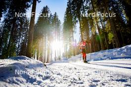 17.02.2021, Pokljuka, Slovenia (SLO): Sturla Holm Laegreid (NOR), Sturla Holm Laegreid (NOR) - IBU World Championships Biathlon, individual men, Pokljuka (SLO). www.nordicfocus.com. © Manzoni/NordicFocus. Every downloaded picture is fee-liable.