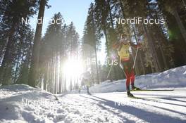 17.02.2021, Pokljuka, Slovenia (SLO): Johannes Thingnes Boe (NOR) - IBU World Championships Biathlon, individual men, Pokljuka (SLO). www.nordicfocus.com. © Manzoni/NordicFocus. Every downloaded picture is fee-liable.
