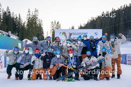 17.02.2021, Pokljuka, Slovenia (SLO): Team Germany  - IBU World Championships Biathlon, individual men, Pokljuka (SLO). www.nordicfocus.com. © Thibaut/NordicFocus. Every downloaded picture is fee-liable.