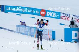 17.02.2021, Pokljuka, Slovenia (SLO): Leif Nordgren (USA) - IBU World Championships Biathlon, individual men, Pokljuka (SLO). www.nordicfocus.com. © Manzoni/NordicFocus. Every downloaded picture is fee-liable.