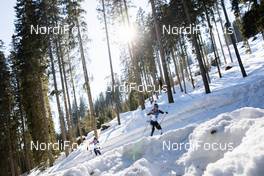 17.02.2021, Pokljuka, Slovenia (SLO): Jake Brown (USA), Tsukasa Kobonoki (JPN), (l-r) - IBU World Championships Biathlon, individual men, Pokljuka (SLO). www.nordicfocus.com. © Manzoni/NordicFocus. Every downloaded picture is fee-liable.