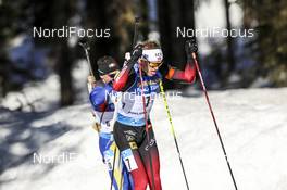 17.02.2021, Pokljuka, Slovenia (SLO): Cornel Puchianu (ROU), Tarjei Boe (NOR), (l-r) - IBU World Championships Biathlon, individual men, Pokljuka (SLO). www.nordicfocus.com. © Manzoni/NordicFocus. Every downloaded picture is fee-liable.