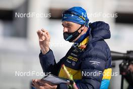 16.02.2021, Pokljuka, Slovenia (SLO): Jean Marc Chabloz (SUI), coach Team Sweden - IBU World Championships Biathlon, individual women, Pokljuka (SLO). www.nordicfocus.com. © Manzoni/NordicFocus. Every downloaded picture is fee-liable.
