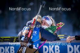 16.02.2021, Pokljuka, Slovenia (SLO): Ingrid Landmark Tandrevold (NOR), Tiril Eckhoff (NOR), (l-r)  - IBU World Championships Biathlon, individual women, Pokljuka (SLO). www.nordicfocus.com. © Thibaut/NordicFocus. Every downloaded picture is fee-liable.