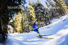 16.02.2021, Pokljuka, Slovenia (SLO): Elena Kruchinkina (BLR) - IBU World Championships Biathlon, individual women, Pokljuka (SLO). www.nordicfocus.com. © Manzoni/NordicFocus. Every downloaded picture is fee-liable.