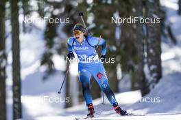 16.02.2021, Pokljuka, Slovenia (SLO): Anais Bescond (FRA) - IBU World Championships Biathlon, individual women, Pokljuka (SLO). www.nordicfocus.com. © Thibaut/NordicFocus. Every downloaded picture is fee-liable.