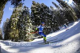 16.02.2021, Pokljuka, Slovenia (SLO): Dzinara Alimbekava (BLR) - IBU World Championships Biathlon, individual women, Pokljuka (SLO). www.nordicfocus.com. © Manzoni/NordicFocus. Every downloaded picture is fee-liable.