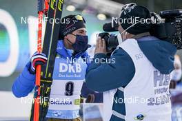 21.02.2021, Pokljuka, Slovenia (SLO): Quentin Fillon Maillet (FRA) - IBU World Championships Biathlon, mass men, Pokljuka (SLO). www.nordicfocus.com. © Thibaut/NordicFocus. Every downloaded picture is fee-liable.