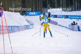 21.02.2021, Pokljuka, Slovenia (SLO): Sebastian Samuelsson (SWE) - IBU World Championships Biathlon, mass men, Pokljuka (SLO). www.nordicfocus.com. © Thibaut/NordicFocus. Every downloaded picture is fee-liable.