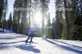 21.02.2021, Pokljuka, Slovenia (SLO): Antonin Guigonnat (FRA) - IBU World Championships Biathlon, mass men, Pokljuka (SLO). www.nordicfocus.com. © Thibaut/NordicFocus. Every downloaded picture is fee-liable.