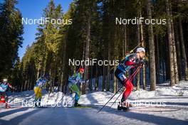 21.02.2021, Pokljuka, Slovenia (SLO): Sturla Holm Laegreid (NOR), Jakov Fak (SLO), (l-r)  - IBU World Championships Biathlon, mass men, Pokljuka (SLO). www.nordicfocus.com. © Thibaut/NordicFocus. Every downloaded picture is fee-liable.