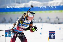 21.02.2021, Pokljuka, Slovenia (SLO): Marte Olsbu Roeiseland (NOR) - IBU World Championships Biathlon, mass women, Pokljuka (SLO). www.nordicfocus.com. © Manzoni/NordicFocus. Every downloaded picture is fee-liable.
