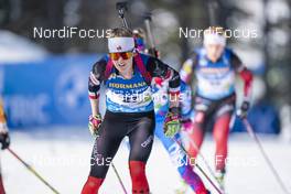 21.02.2021, Pokljuka, Slovenia (SLO): Emma Lunder (CAN) - IBU World Championships Biathlon, mass women, Pokljuka (SLO). www.nordicfocus.com. © Thibaut/NordicFocus. Every downloaded picture is fee-liable.