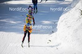 21.02.2021, Pokljuka, Slovenia (SLO): Franziska Preuss (GER) - IBU World Championships Biathlon, mass women, Pokljuka (SLO). www.nordicfocus.com. © Manzoni/NordicFocus. Every downloaded picture is fee-liable.