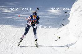 21.02.2021, Pokljuka, Slovenia (SLO): Susan Dunklee (USA) - IBU World Championships Biathlon, mass women, Pokljuka (SLO). www.nordicfocus.com. © Manzoni/NordicFocus. Every downloaded picture is fee-liable.