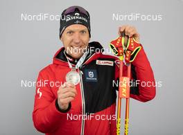 10.02.2021, Pokljuka, Slovenia (SLO): David Komatz (AUT) - IBU World Championships Biathlon, medals, Pokljuka (SLO). www.nordicfocus.com. © Manzoni/NordicFocus. Every downloaded picture is fee-liable.