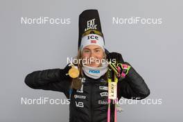 10.02.2021, Pokljuka, Slovenia (SLO): Ingrid Landmark Tandrevold (NOR) - IBU World Championships Biathlon, medals, Pokljuka (SLO). www.nordicfocus.com. © Manzoni/NordicFocus. Every downloaded picture is fee-liable.