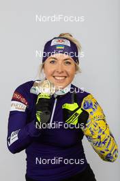 10.02.2021, Pokljuka, Slovenia (SLO): Yuliia Dzhima (UKR) - IBU World Championships Biathlon, medals, Pokljuka (SLO). www.nordicfocus.com. © Manzoni/NordicFocus. Every downloaded picture is fee-liable.