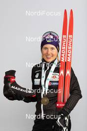 10.02.2021, Pokljuka, Slovenia (SLO): Anastasiya Merkushyna (UKR) - IBU World Championships Biathlon, medals, Pokljuka (SLO). www.nordicfocus.com. © Manzoni/NordicFocus. Every downloaded picture is fee-liable.
