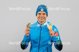 14.02.2021, Pokljuka, Slovenia (SLO): Emilien Jacquelin (FRA) - IBU World Championships Biathlon, medals, Pokljuka (SLO). www.nordicfocus.com. © Manzoni/NordicFocus. Every downloaded picture is fee-liable.