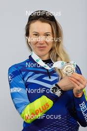 13.02.2021, Pokljuka, Slovenia (SLO): Hanna Sola (BLR) - IBU World Championships Biathlon, medals, Pokljuka (SLO). www.nordicfocus.com. © Manzoni/NordicFocus. Every downloaded picture is fee-liable.
