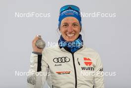 20.02.2021, Pokljuka, Slovenia (SLO): Vanessa Hinz (GER) - IBU World Championships Biathlon, medals, Pokljuka (SLO). www.nordicfocus.com. © Manzoni/NordicFocus. Every downloaded picture is fee-liable.