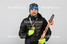 10.02.2021, Pokljuka, Slovenia (SLO): Alexander Loginov (RUS) - IBU World Championships Biathlon, medals, Pokljuka (SLO). www.nordicfocus.com. © Manzoni/NordicFocus. Every downloaded picture is fee-liable.