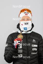 17.02.2021, Pokljuka, Slovenia (SLO): Johannes Dale (NOR) - IBU World Championships Biathlon, medals, Pokljuka (SLO). www.nordicfocus.com. © Manzoni/NordicFocus. Every downloaded picture is fee-liable.