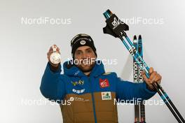 12.02.2021, Pokljuka, Slovenia (SLO): Simon Desthieux (FRA) - IBU World Championships Biathlon, medals, Pokljuka (SLO). www.nordicfocus.com. © Manzoni/NordicFocus. Every downloaded picture is fee-liable.