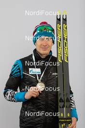 10.02.2021, Pokljuka, Slovenia (SLO): Eduard Latypov (RBU) - IBU World Championships Biathlon, medals, Pokljuka (SLO). www.nordicfocus.com. © Manzoni/NordicFocus. Every downloaded picture is fee-liable.