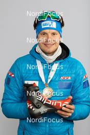 10.02.2021, Pokljuka, Slovenia (SLO): Matvey Eliseev (RBU) - IBU World Championships Biathlon, medals, Pokljuka (SLO). www.nordicfocus.com. © Manzoni/NordicFocus. Every downloaded picture is fee-liable.