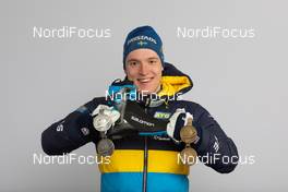 10.02.2021, Pokljuka, Slovenia (SLO): Sebastian Samuelsson (SWE) - IBU World Championships Biathlon, medals, Pokljuka (SLO). www.nordicfocus.com. © Manzoni/NordicFocus. Every downloaded picture is fee-liable.