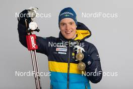 10.02.2021, Pokljuka, Slovenia (SLO): Sebastian Samuelsson (SWE) - IBU World Championships Biathlon, medals, Pokljuka (SLO). www.nordicfocus.com. © Manzoni/NordicFocus. Every downloaded picture is fee-liable.