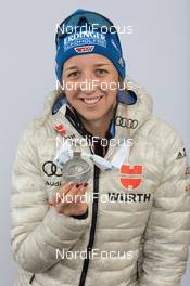 10.02.2021, Pokljuka, Slovenia (SLO): Franziska Preuss (GER) - IBU World Championships Biathlon, medals, Pokljuka (SLO). www.nordicfocus.com. © Manzoni/NordicFocus. Every downloaded picture is fee-liable.