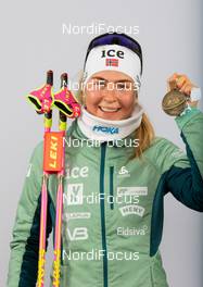 16.02.2021, Pokljuka, Slovenia (SLO): Ingrid Landmark Tandrevold (NOR) - IBU World Championships Biathlon, medals, Pokljuka (SLO). www.nordicfocus.com. © Manzoni/NordicFocus. Every downloaded picture is fee-liable.