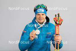 10.02.2021, Pokljuka, Slovenia (SLO): Matvey Eliseev (RBU) - IBU World Championships Biathlon, medals, Pokljuka (SLO). www.nordicfocus.com. © Manzoni/NordicFocus. Every downloaded picture is fee-liable.