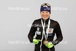 10.02.2021, Pokljuka, Slovenia (SLO): Darya Blashko (UKR) - IBU World Championships Biathlon, medals, Pokljuka (SLO). www.nordicfocus.com. © Manzoni/NordicFocus. Every downloaded picture is fee-liable.