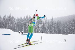 10.02.2021, Pokljuka, Slovenia (SLO): Klemen Bauer (SLO) - IBU World Championships Biathlon, relay mixed, Pokljuka (SLO). www.nordicfocus.com. © Manzoni/NordicFocus. Every downloaded picture is fee-liable.