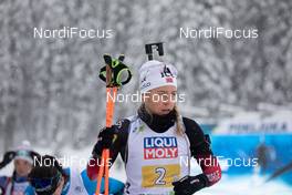 10.02.2021, Pokljuka, Slovenia (SLO): Tiril Eckhoff (NOR) - IBU World Championships Biathlon, relay mixed, Pokljuka (SLO). www.nordicfocus.com. © Manzoni/NordicFocus. Every downloaded picture is fee-liable.