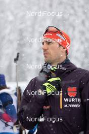 10.02.2021, Pokljuka, Slovenia (SLO): Arnd Peiffer (GER) - IBU World Championships Biathlon, relay mixed, Pokljuka (SLO). www.nordicfocus.com. © Manzoni/NordicFocus. Every downloaded picture is fee-liable.