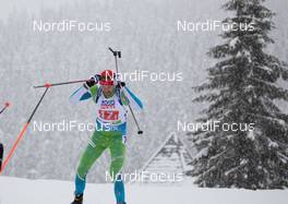 10.02.2021, Pokljuka, Slovenia (SLO): Jakov Fak (SLO) - IBU World Championships Biathlon, relay mixed, Pokljuka (SLO). www.nordicfocus.com. © Manzoni/NordicFocus. Every downloaded picture is fee-liable.