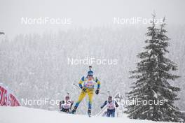 10.02.2021, Pokljuka, Slovenia (SLO): Sebastian Samuelsson (SWE) - IBU World Championships Biathlon, relay mixed, Pokljuka (SLO). www.nordicfocus.com. © Manzoni/NordicFocus. Every downloaded picture is fee-liable.