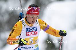 10.02.2021, Pokljuka, Slovenia (SLO): Denise Herrmann (GER) - IBU World Championships Biathlon, relay mixed, Pokljuka (SLO). www.nordicfocus.com. © Thibaut/NordicFocus. Every downloaded picture is fee-liable.