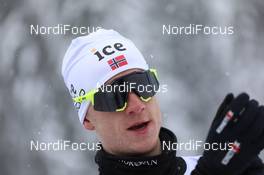 10.02.2021, Pokljuka, Slovenia (SLO): Johannes Thingnes Boe (NOR) - IBU World Championships Biathlon, relay mixed, Pokljuka (SLO). www.nordicfocus.com. © Manzoni/NordicFocus. Every downloaded picture is fee-liable.