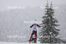 10.02.2021, Pokljuka, Slovenia (SLO): Sturla Holm Laegreid (NOR) - IBU World Championships Biathlon, relay mixed, Pokljuka (SLO). www.nordicfocus.com. © Manzoni/NordicFocus. Every downloaded picture is fee-liable.