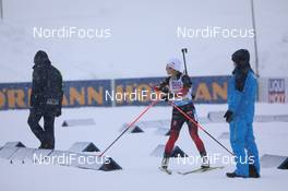 10.02.2021, Pokljuka, Slovenia (SLO): Tiril Eckhoff (NOR) - IBU World Championships Biathlon, relay mixed, Pokljuka (SLO). www.nordicfocus.com. © Manzoni/NordicFocus. Every downloaded picture is fee-liable.