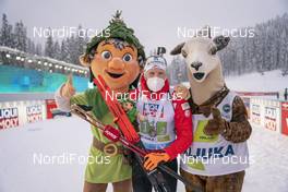 10.02.2021, Pokljuka, Slovenia (SLO): Simon Eder (AUT) - IBU World Championships Biathlon, relay mixed, Pokljuka (SLO). www.nordicfocus.com. © Thibaut/NordicFocus. Every downloaded picture is fee-liable.