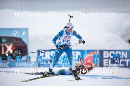 10.02.2021, Pokljuka, Slovenia (SLO): Mari Eder (FIN) - IBU World Championships Biathlon, relay mixed, Pokljuka (SLO). www.nordicfocus.com. © Manzoni/NordicFocus. Every downloaded picture is fee-liable.