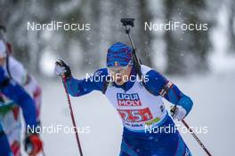 10.02.2021, Pokljuka, Slovenia (SLO): Maksim Makarov (MDA) - IBU World Championships Biathlon, relay mixed, Pokljuka (SLO). www.nordicfocus.com. © Thibaut/NordicFocus. Every downloaded picture is fee-liable.